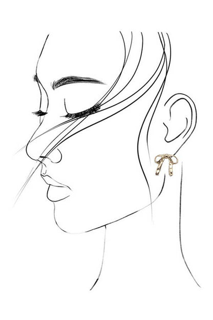 BOW STUD EARRING  |  31E24002