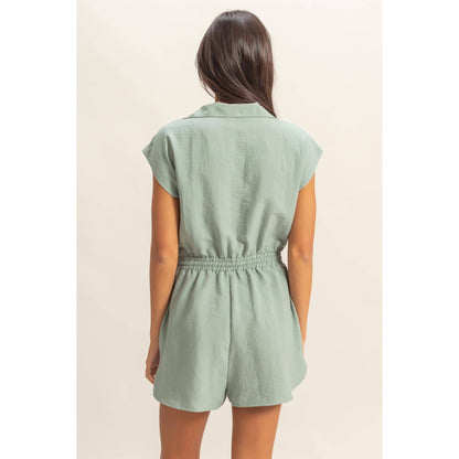 COLLARED ROMPER