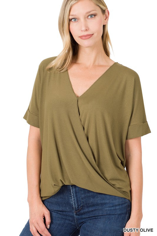 LAYERED DRAPED TOP