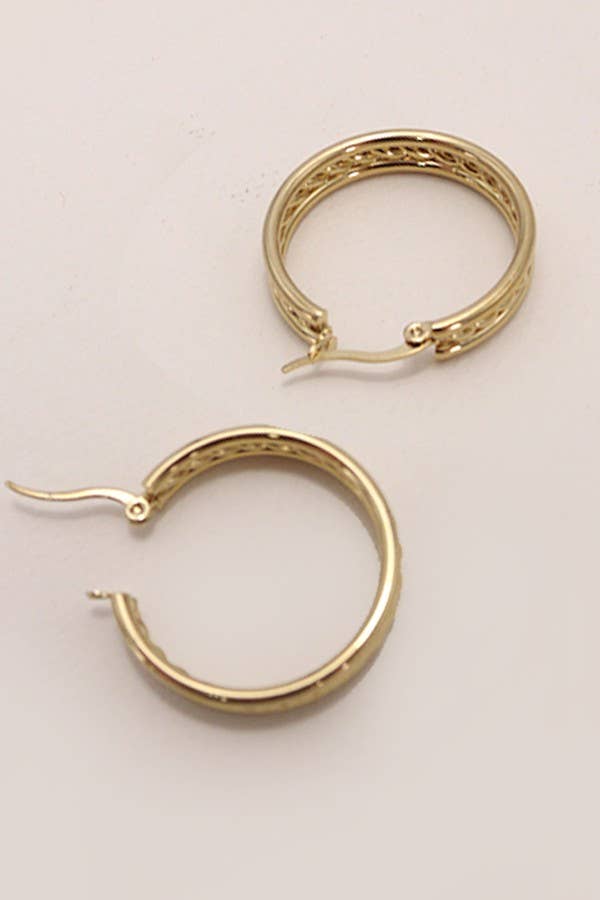 18K STAINLESS STEEL HYPOALLERGENIC WATERPROOF TARNISH FREE | 40E318