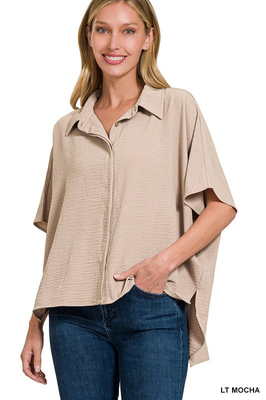SHORT SLEEVE BUTTON DOWN