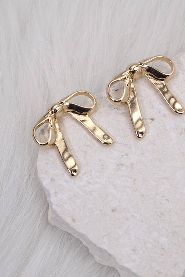 BOW STUD EARRING  |  31E24002
