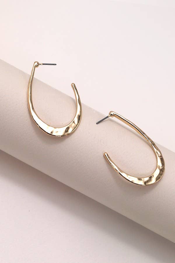 U SHAPE HOOP DROP EARRINGS |  80E2779