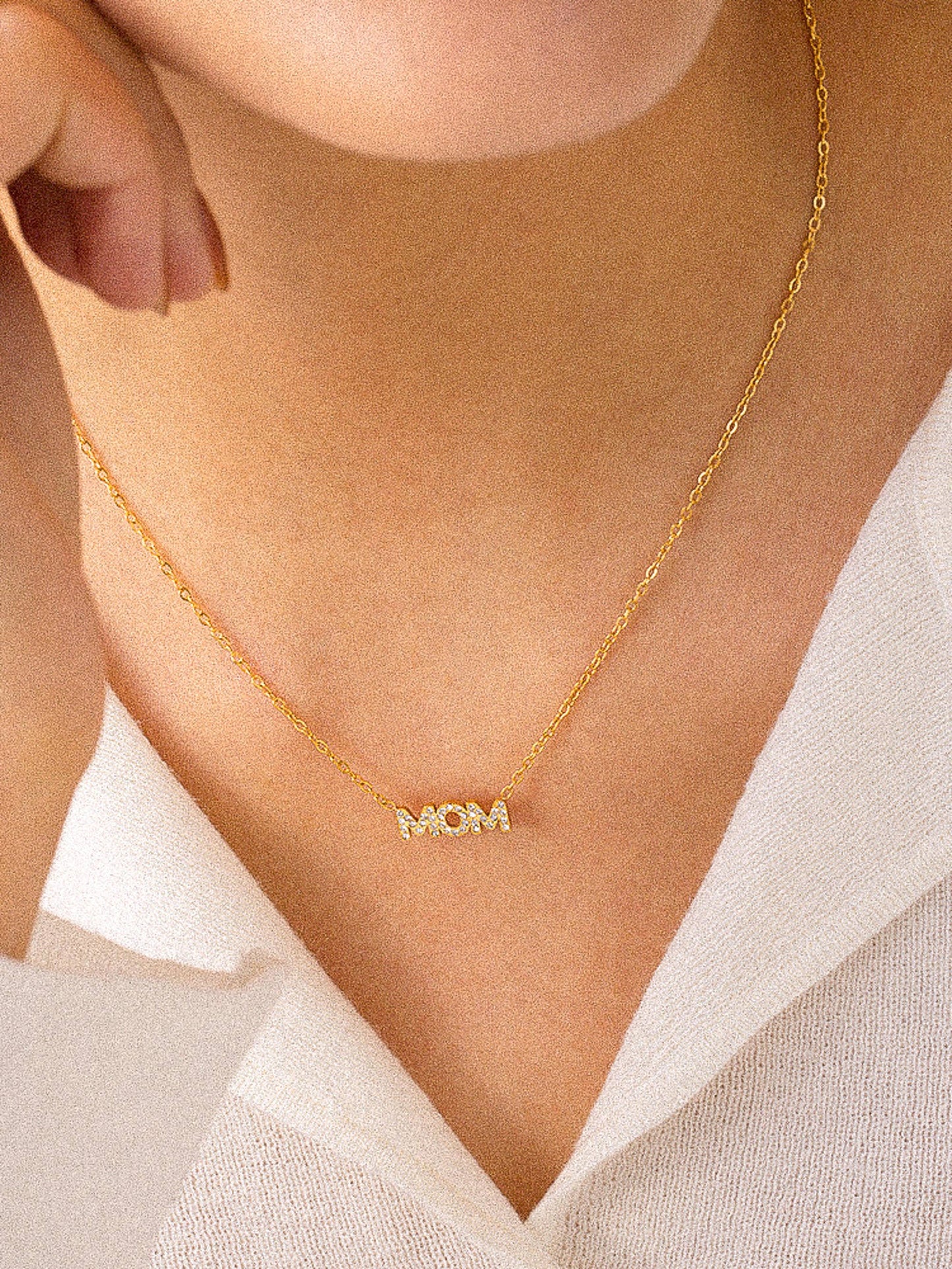 MAMA 18K Gold Non-Tarnish Necklace