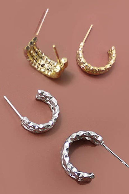 18K HYPOALLERGENIC WATERPROOF TARNISH FREE HOOPS