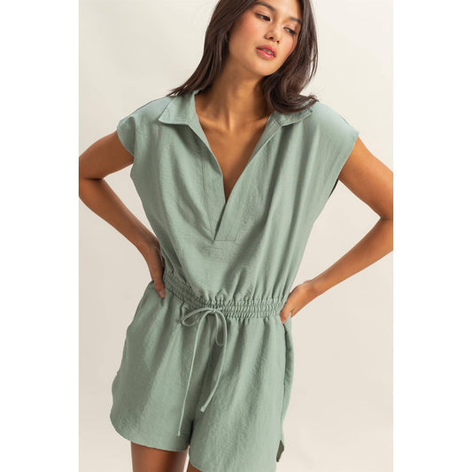 COLLARED ROMPER