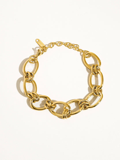 18K Gold Non-Tarnish Chain Bracelet