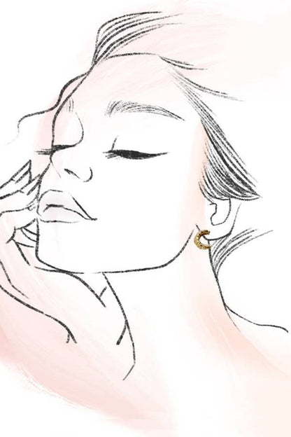 18K HYPOALLERGENIC WATERPROOF TARNISH FREE HOOPS