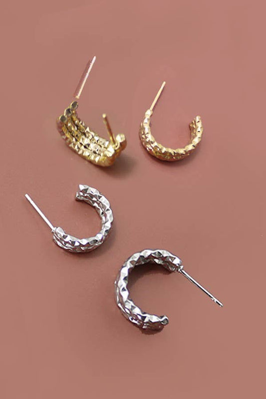 18K HYPOALLERGENIC WATERPROOF TARNISH FREE HOOPS