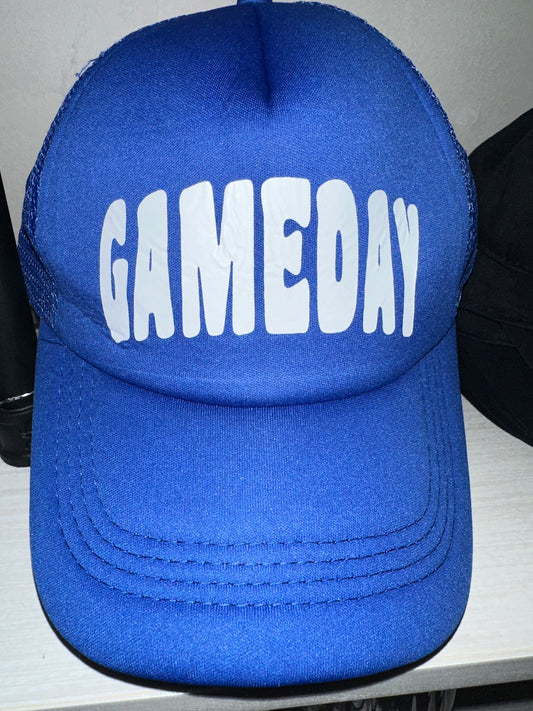 BLUE GAME DAY TRUCKER HAT