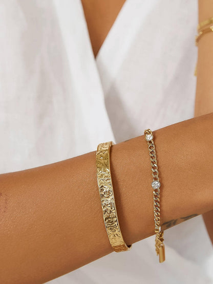 18K Gold Non-Tarnish Chain Bracelet