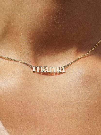 MAMA 18K Gold Non-Tarnish Necklace