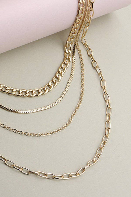 4 LAYERS CHAIN NECKLACE