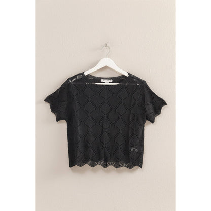 Open Stitch Crochet Top