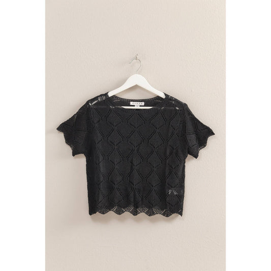 Open Stitch Crochet Top