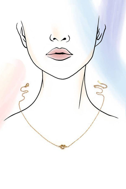 NON-TARNISH KNOTTED NECKLACE | 40NK337