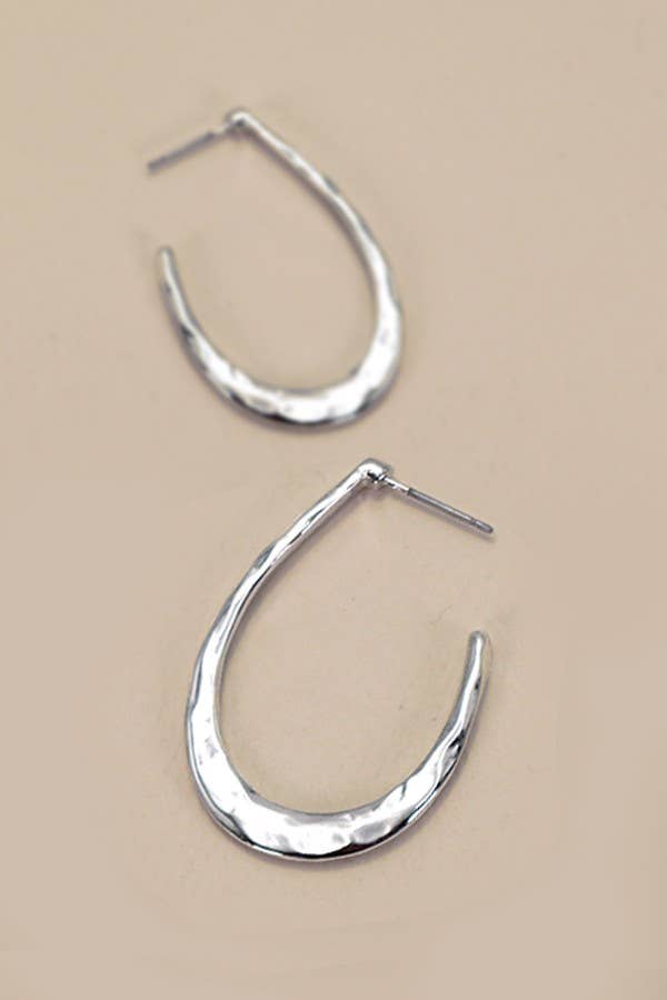 U SHAPE HOOP DROP EARRINGS |  80E2779