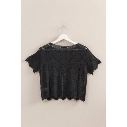 Open Stitch Crochet Top