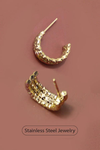18K HYPOALLERGENIC WATERPROOF TARNISH FREE HOOPS