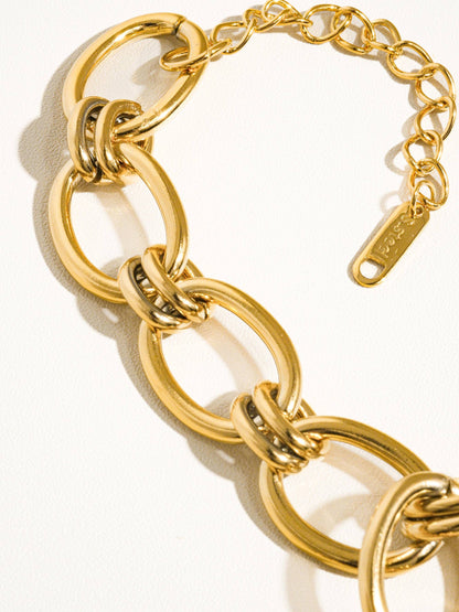 18K Gold Non-Tarnish Chain Bracelet