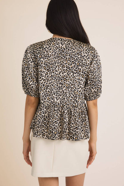 FRONT TIES HALF SLEEVE TOP