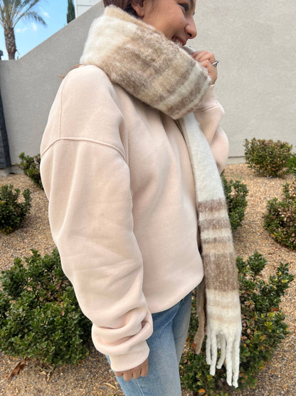 Black Chunky Scarf