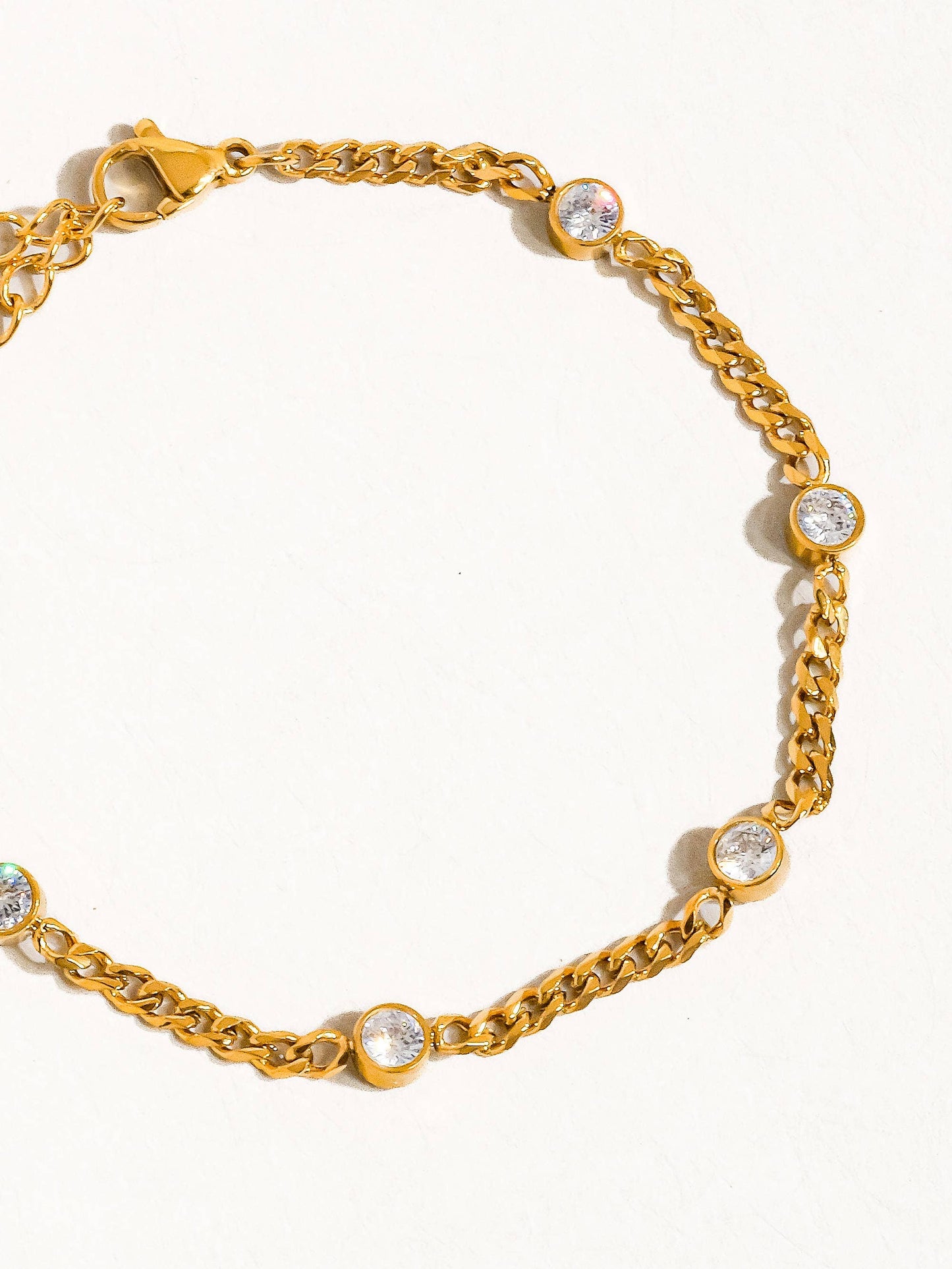 18K Gold Non-Tarnish Chain Bracelet