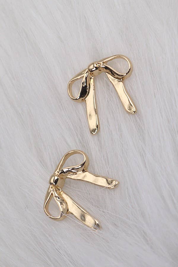 BOW STUD EARRING  |  31E24002