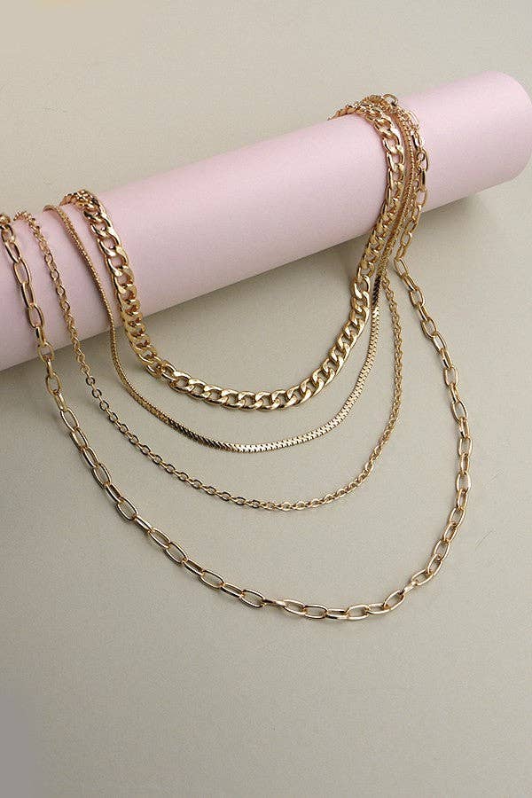 4 LAYERS CHAIN NECKLACE