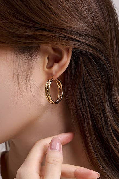 18K STAINLESS STEEL HYPOALLERGENIC WATERPROOF TARNISH FREE | 40E318