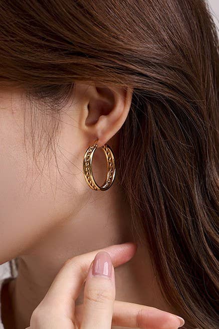 18K STAINLESS STEEL HYPOALLERGENIC WATERPROOF TARNISH FREE | 40E318